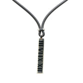 ティファニー アトラス ネックレス シルバー ブラック SV925 シルバー ラバー レディース TIFFANY&Co. 【中古】